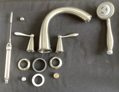 Hansgrohe Tub Filler Brushed Nickel 4 Hole W/ Hand Shower 17446821 $599 L2