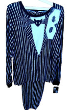 Nightmare Before Christmas Jack Skellington Pajamas Costume BOYS SIZE 12