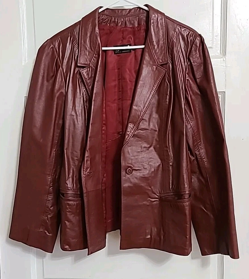 Vintage avanti leather shop jacket