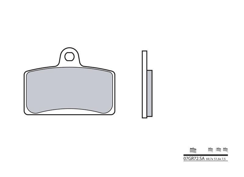 Plaquettes de frein avant Brembo 38800028 contre le manque de mordant sur Aprilia Tuono 125