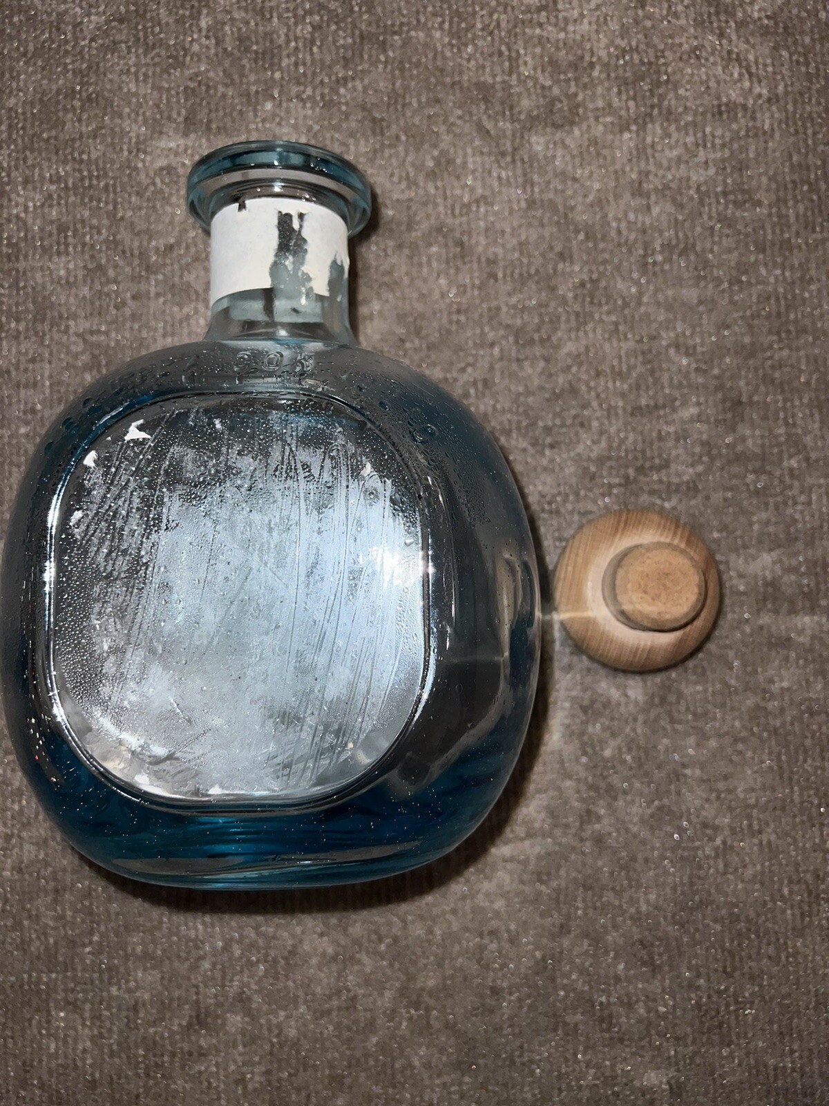 DON JULIO BLANCO Tequila 1.75L with Cork Beautiful Blue Empty No Label