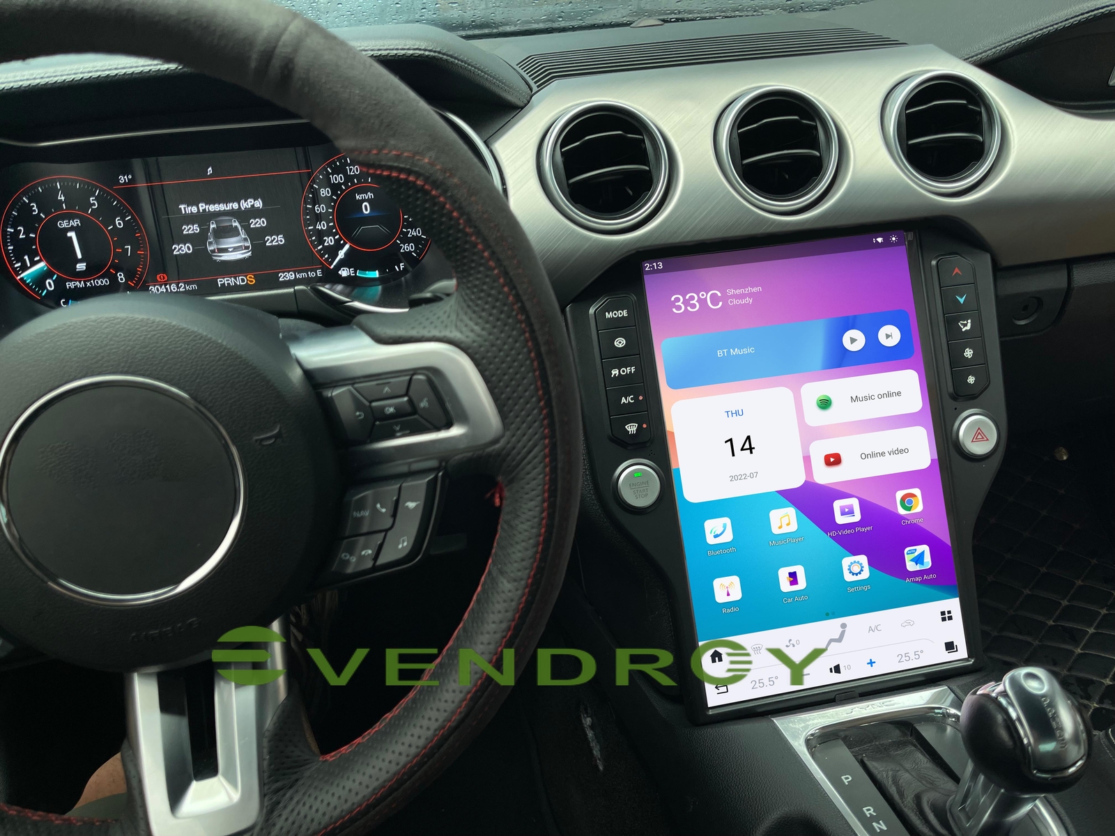 For Chevrolet Tahoe Suburban Android Tesla Smart Radio Vertical Screen