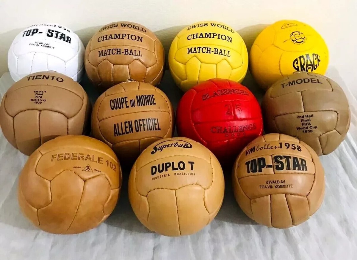 Historical ball set 11 pcs FIFA World Cup 1930- 1966 in leather