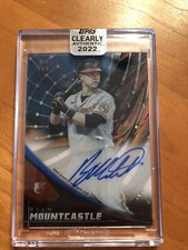2022 Topps Clearly Authentic TEK Blue RYAN MOUNTCASTLE Sealed On-Card Auto #7/25