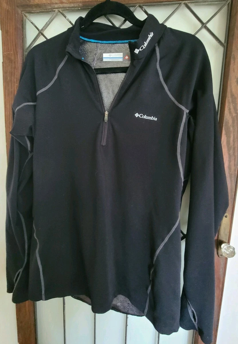 EUC COLUMBIA BLACK MAKE YOUR OWN HEAT RUNNING LIGHT JACKET