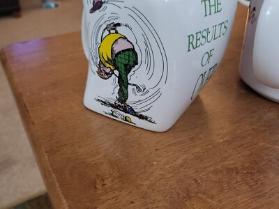 Golf Mug ''The Result Of An Over Swing'' Funny Coffee Mug For Golfer