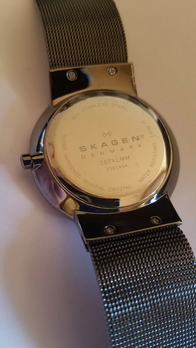 Women s Skagen Watch 357XLMM Chronograph Gray SS Mesh Band Dial
