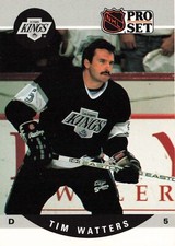 Tim Watters 1990 Pro Set #458 Los Angeles Kings