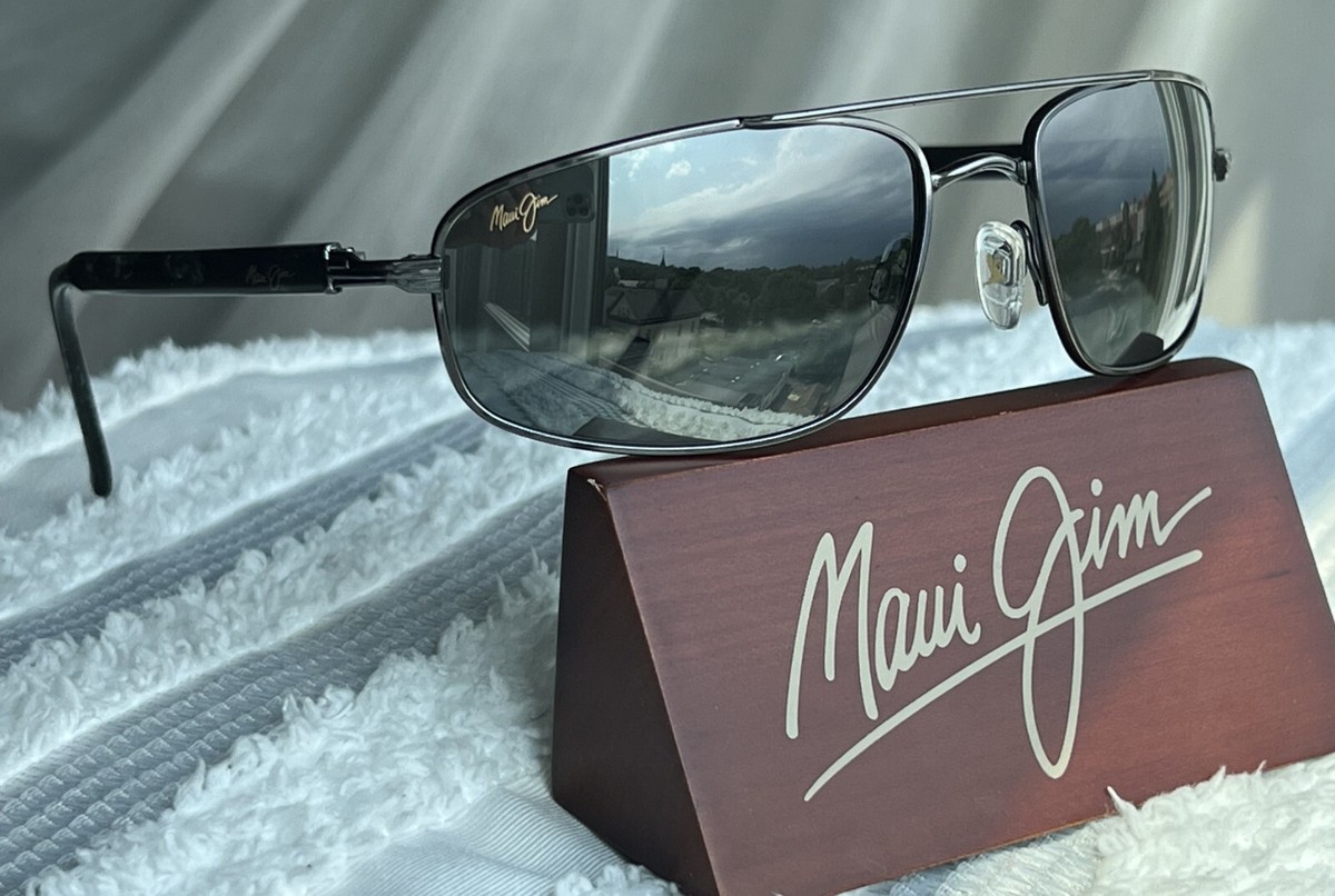 Maui Jim Kahuna MJ 162 02 Gunmetal Grey Frame Grey Polarized