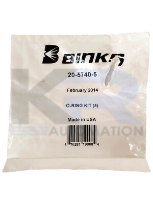 NEW Binks 20-5740-5 O-Ring Kit (5)