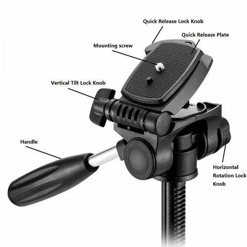 ZOMEI Q111 Professional Aluminum Tripod&Pan Head For DSLR Camera Video Live - Picture 12 of 12
