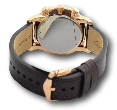 Fossil Goodwin Men s 44mm Rose Gold Brown Leather Chronograph
