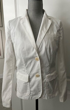 RALPH LAUREN LADIES WHITE COTTON JACKET/BLAZER SIZE 6