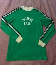 BILL GRAHAM CONCERT SHIRT LONG SLEEVE GREEN FILLMORE EAST 1 VTG GENTLEMAN JOHN M