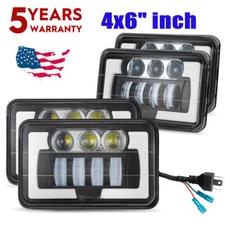 4x6" LED Headlights Hi/Lo Beam DRL For Pontiac Firebird Trans Am 1998 2000-2002+
