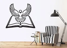 Wall Sticker General Ledger Bible White Dove Holy Spirit Vinyl Decal (n392)