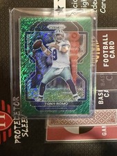 TONY ROMO 2021 Panini PRIZM Green Shimmer  #3/5 PARALLEL CARD COWBOYS