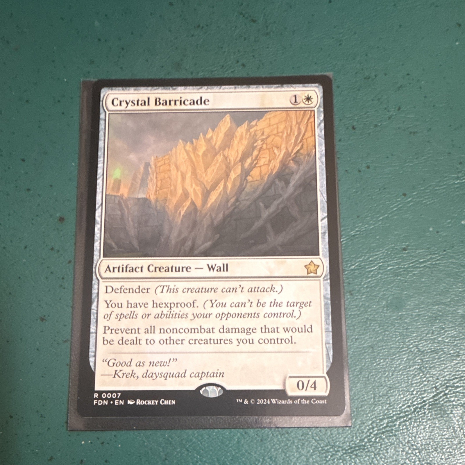 Wizards of the Coast Crystal Barricade Foundations #0007 Rare White EN