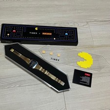 TIMEX T80 PAC MAN Digital Watch Gold Limited Edition Collaboration Series