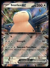 Snorlax ex #76 - Double Rare HOLO -  Pokemon Prismatic Evolutions - NM