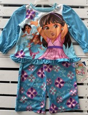 NWT baby or toddler girls Nickelodeon DORA THE EXPLORER Pajamas 2-pc size 12 mo.