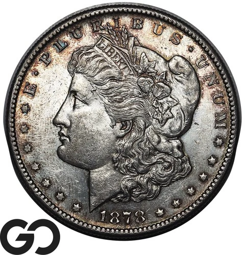 1878-S Morgan Silver Dollar Coin, Choice AU++/Unc