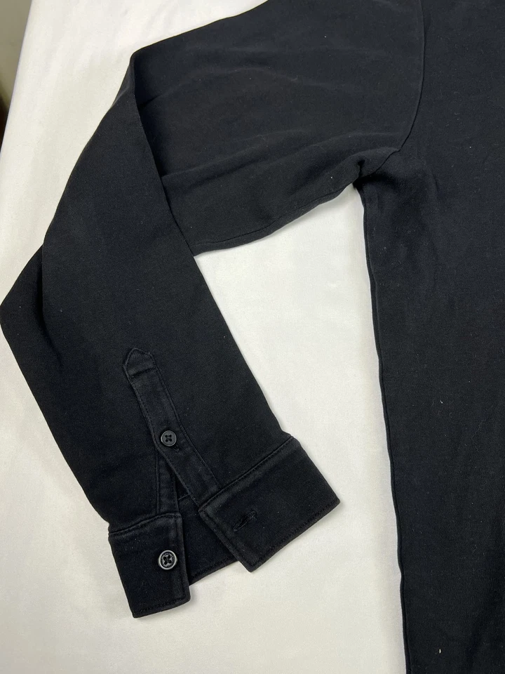 Karl Lagerfeld Pullover Shirt Mens Large Long Sleeve Polo Button Classic Top - Image 4 of 4