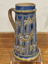 A Spectacular & Tall Doulton Lambeth Lemonade Jug- George Tinworth. Dated 1875.
