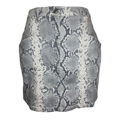 Wilfred Free Aritiza Kelsey Python Print Women Mini Skirt Slash Pockets  Size 8