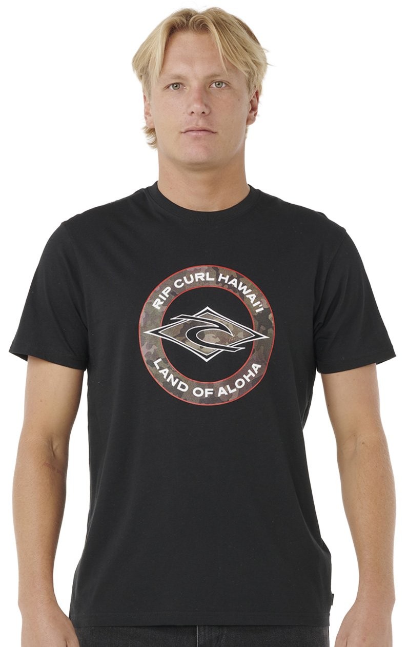 Rip Curl Staple Fill Hawaii T-Shirt - Black - New 3790₽
