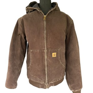 Carhartt フード付きジャケット RN 14806 ダークブラウン Carhartt 14806 Jacket Hood | eBay