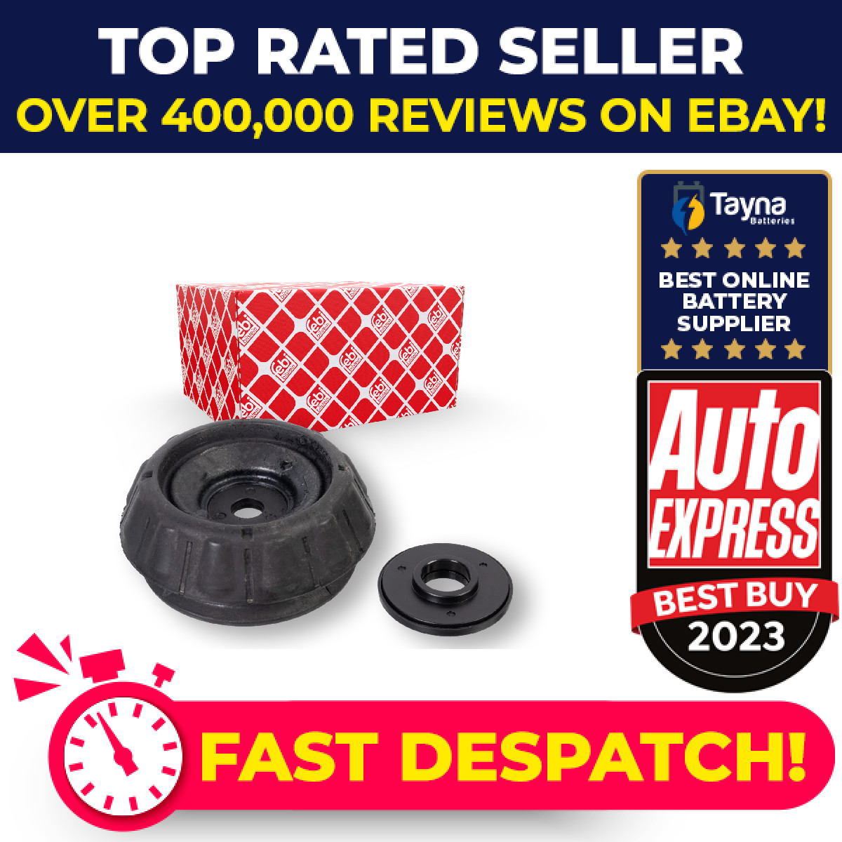 Top Strut Mounting fits HYUNDAI i20 GB 1.2 Front 2014 on G4LA 54611C8100 Febi