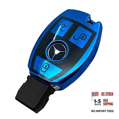 Suitable for Mercedes Benz Model A Key Case Blue Key Case (Without Key Chain)