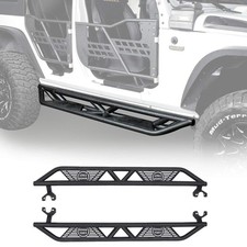 JKU Running Boards Nerf Bars Rock Sliders for Jeep Wrangler Unlimited 07 18