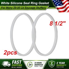 2pcs 8 1/2" Sausage Stuffer Silicone Gasket Plunger Seal For 20-30Lb Machine