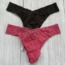 New Women's HANKY PANKY Original Rise Lace Thong Panty One Size
