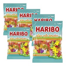 Haribo Eier mit Ohren Fruchtgummi Ostern 200g (5er Pack)