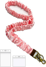 Stretchy Scrunchie Lanyard Teacher Lanyard with ID Holder Cute Lanyards for ID B