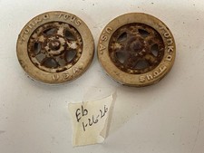 Tonka White Wall Plastic Sidewalls  Star Hub Caps Set of 2 For Parts