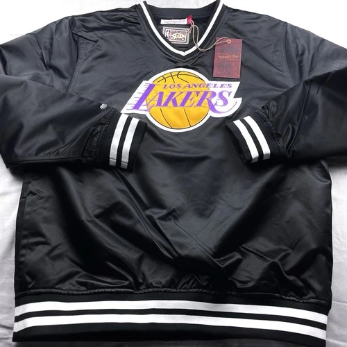 Mitchell & Ness Los Angeles Lakers Hardwood Classics Pullover Satin Jacket Large image 7