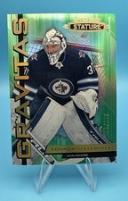 2021-22 Upper Deck Stature Gravitas Green #G3 Connor Hellebuyck /125 - JETS