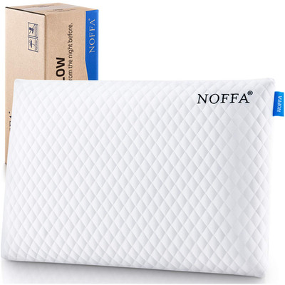 Memory Foam Kissen 60x40x6cm Flach für Rückenlage Bauchlage Kinder