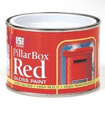 PILLAR BOX RED PAINT HIGH GLOSS HOME INTERIOR WOOD METAL 151 COATINGS 180ML NEW