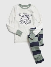 GAP "Star Wars" The Child Baby Yoda Grogu L/S Mandalorian Pajama Set Sz 6 yr