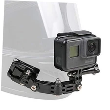 Kit Compatible with GoPro 13/12/11/10/9, DJI Motorcycle Helmet Chin Mount