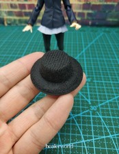 Soldado 1/12 Sombrero de copa Negro Traje Modelo Accesorios Apto para Figura de Acción de 6"