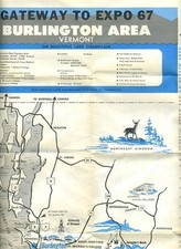 Welcome to Greater Burlington Vermont Map & Guide 1967 EXPO 67