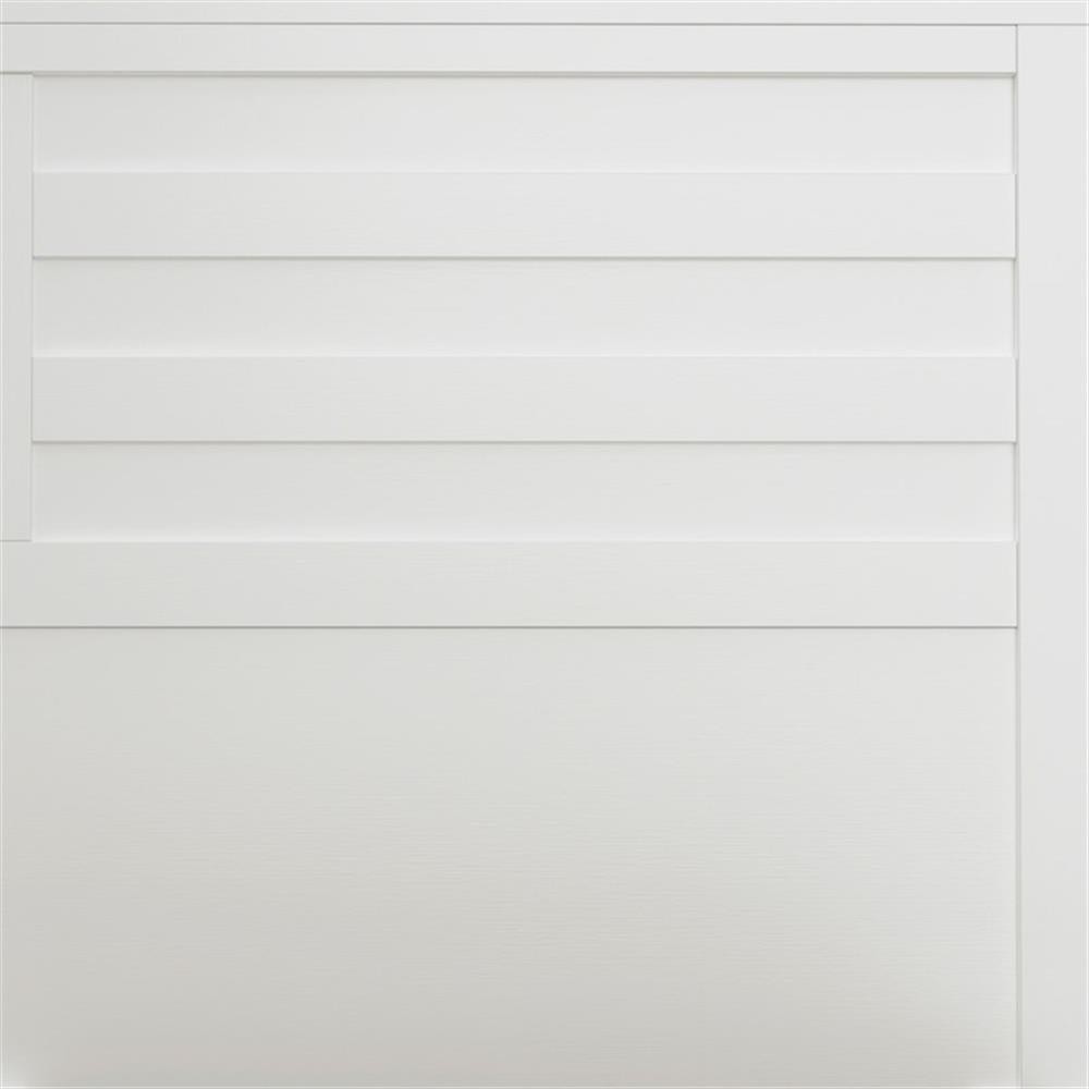 Alpine Furniture Carmel Wood Full Size Storage Bed in White