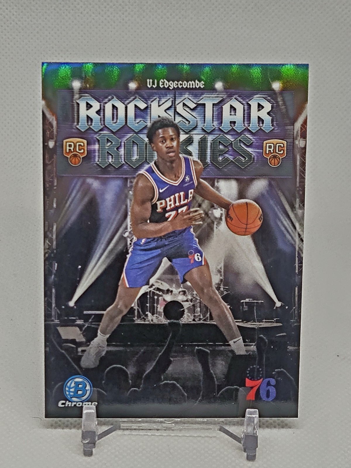 2025-26 Bowman Chrome VJ Edgecombe RC RockStar Rookies Refractor #RR-3 76ers NBA