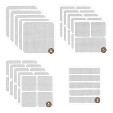 16 Sheets Window Screen Patches Repair Kit, 4 Sizes Window Screen Repair Tape, S